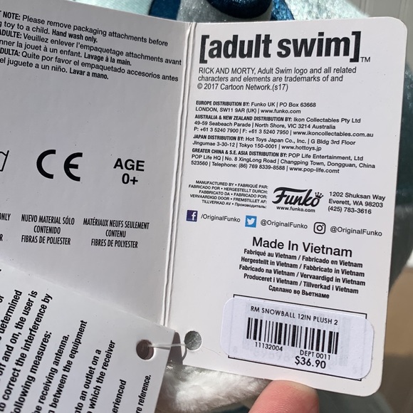 Funko Snowball plush XL Rick and Morty - Picture 10 of 12